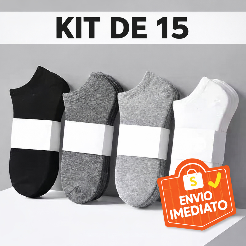 Kits Pares de Meias Soquete Cano Curto Masculina Feminina Unissex varejo