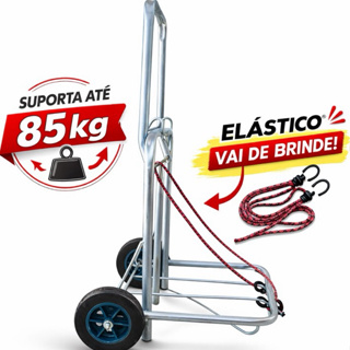 Carrinho de Carga Dobrável Reforçado Portátil Compacto com Elástico Grátis – Multiuso para Compras, Caixas e Viagens em Oferta na Shopee
