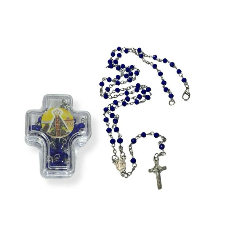 Terço de Nossa Senhora Aparecida, Fé, Proteção Espiritual e Devoção Mariana. Perfeito para Oração ou Presente Católico