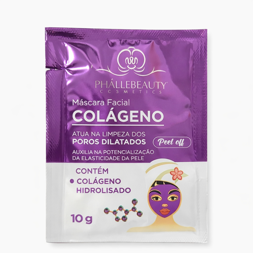 Máscara Facial Peel Off PhalleBeauty Moda Colágeno Cosméticos Feminino Instantâneo Mulher