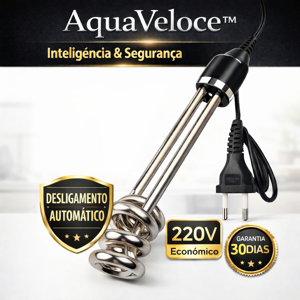 Ebulidor Elétrico 220V 500W Ferve Água Rápido Aquecedor Portátil Resistência Para Balde e Panela