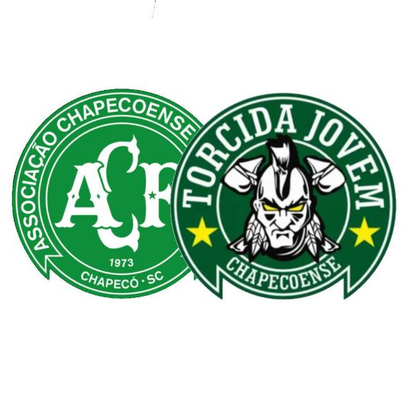 12 Adesivos da Torcida Jovem Chapecoense Mais Logo da Chape mais zona zul e zona leste