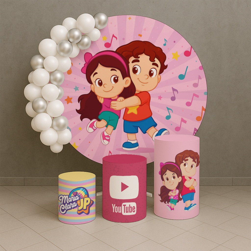 Kit Capas painel Redondo + Cilindros Tema Maria Clara e JP REF 005 em Oferta na Shopee