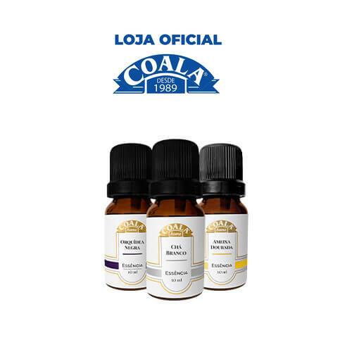 Combo 3  Essências 10ml Coala Home - Chá Branco +Orquídea Negra + Ameixa Dourada em Oferta na Shopee