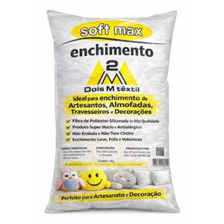 Fibra Enchimento Siliconada Macio ideal Almofadas Travesseiros Bonecas Resistente 1kg Premium Top em Oferta na Shopee