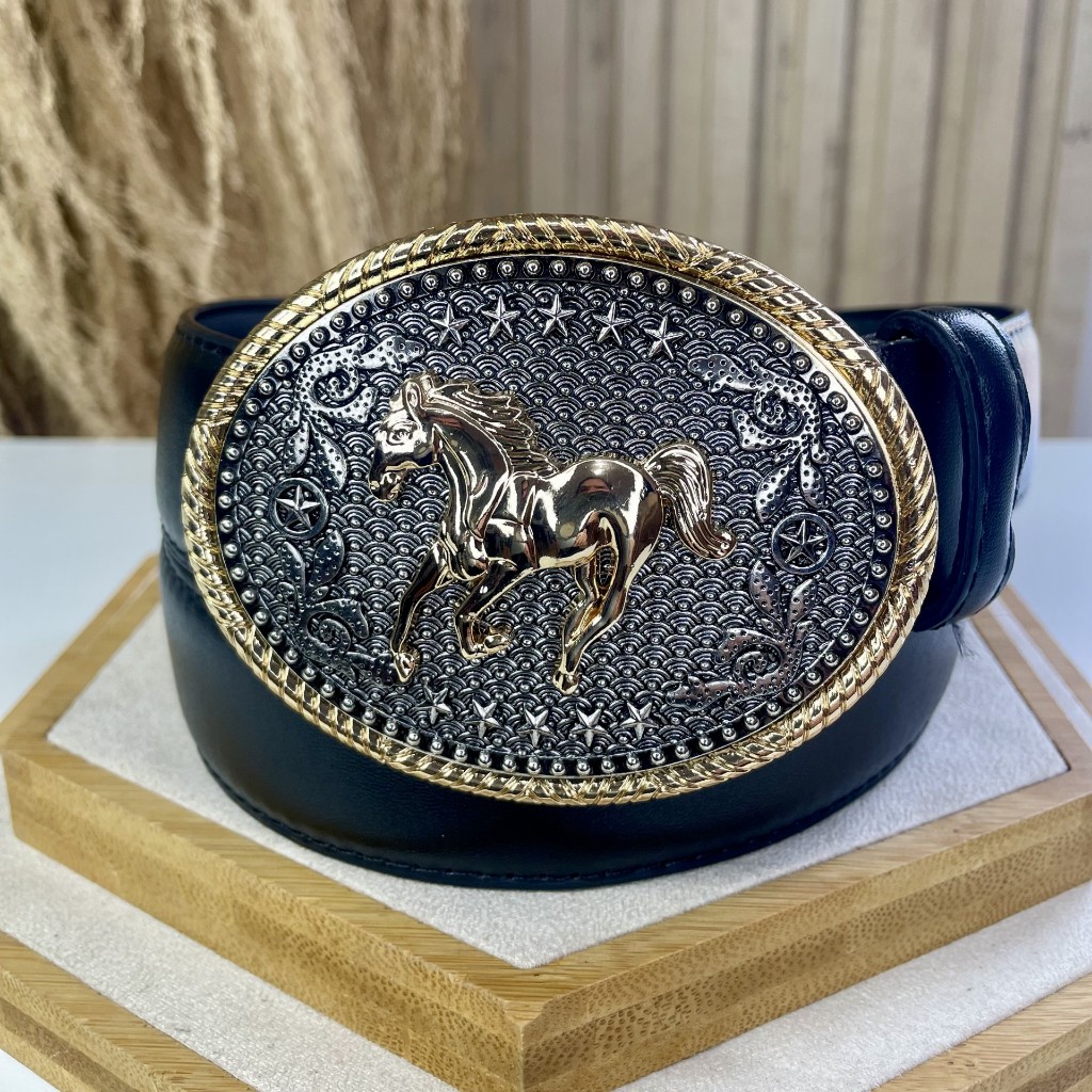 Cinto Adulto Fivela Country Cowboy Rodeio