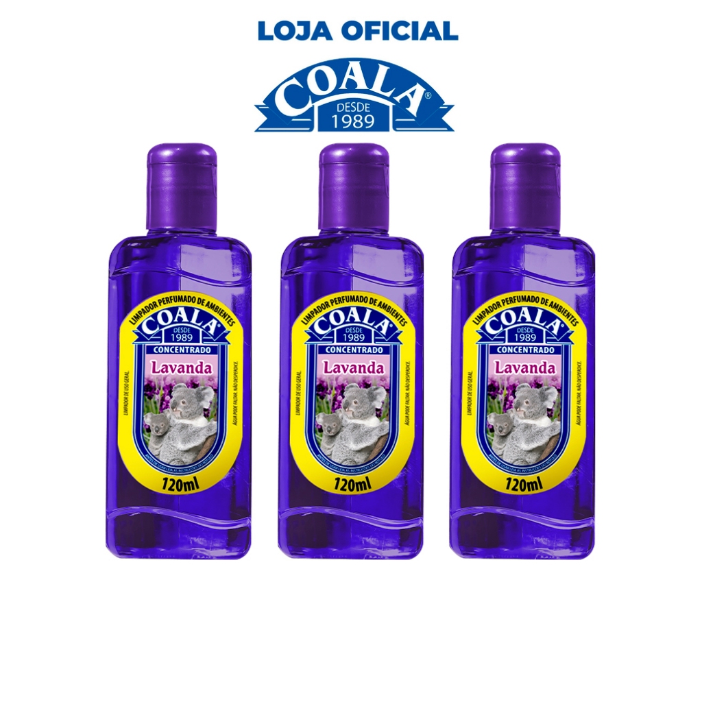 Combo 3 Limpadores Coala Lavanda 120 ml