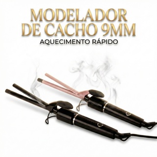 Modelador De Cachos Cônico Cerâmica 9mm ~ 25mm Aquecimento Rápido Bivolt com Cabo 360° em Oferta na Shopee