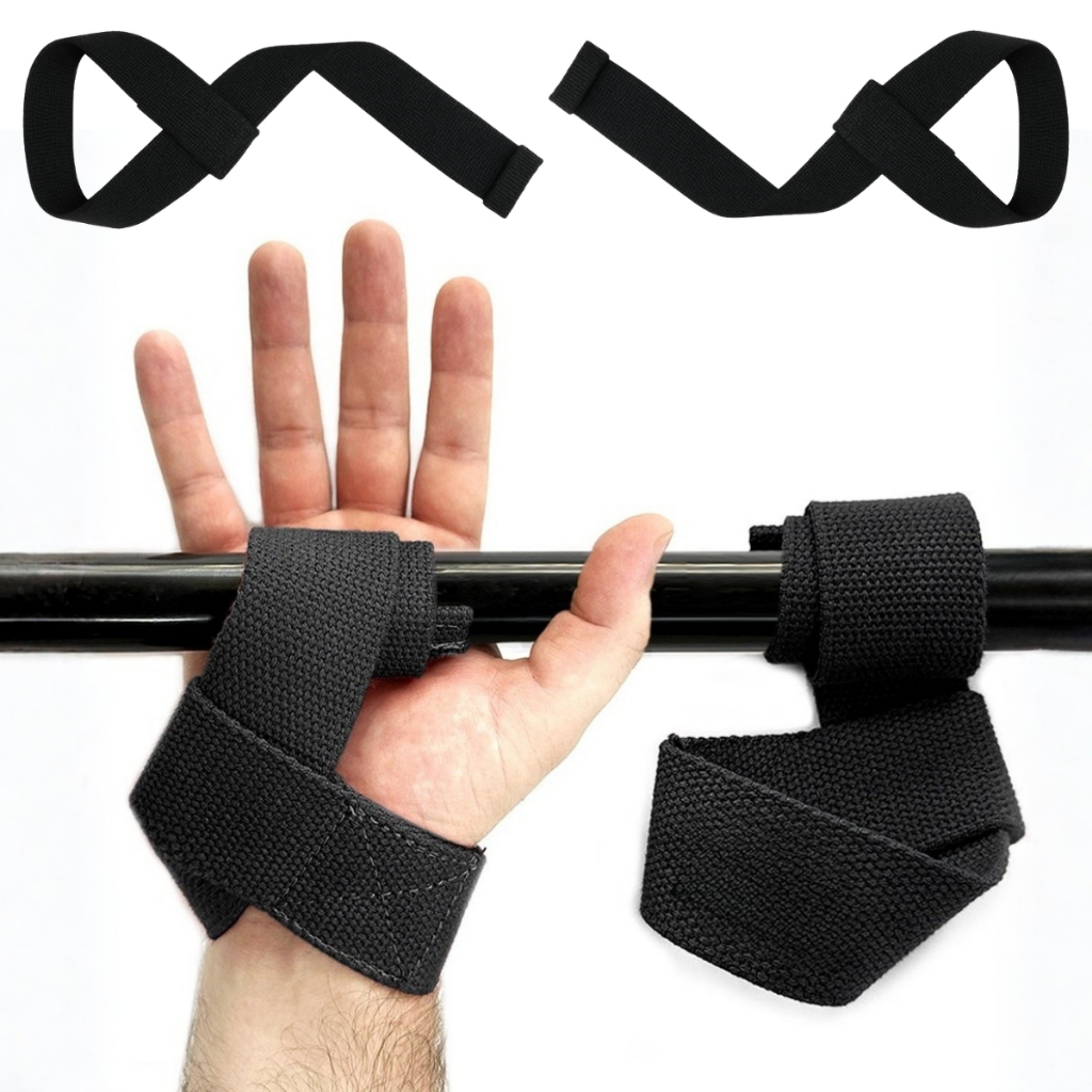 Fita Strap Musculação Tecido Ecológico Resistente Academia Levantamento Puxada Treino
