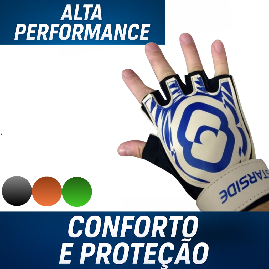 Par de Luva Futsal Adulto - Luva para Goleiro - Par de luva Meio Dedo em Oferta na Shopee