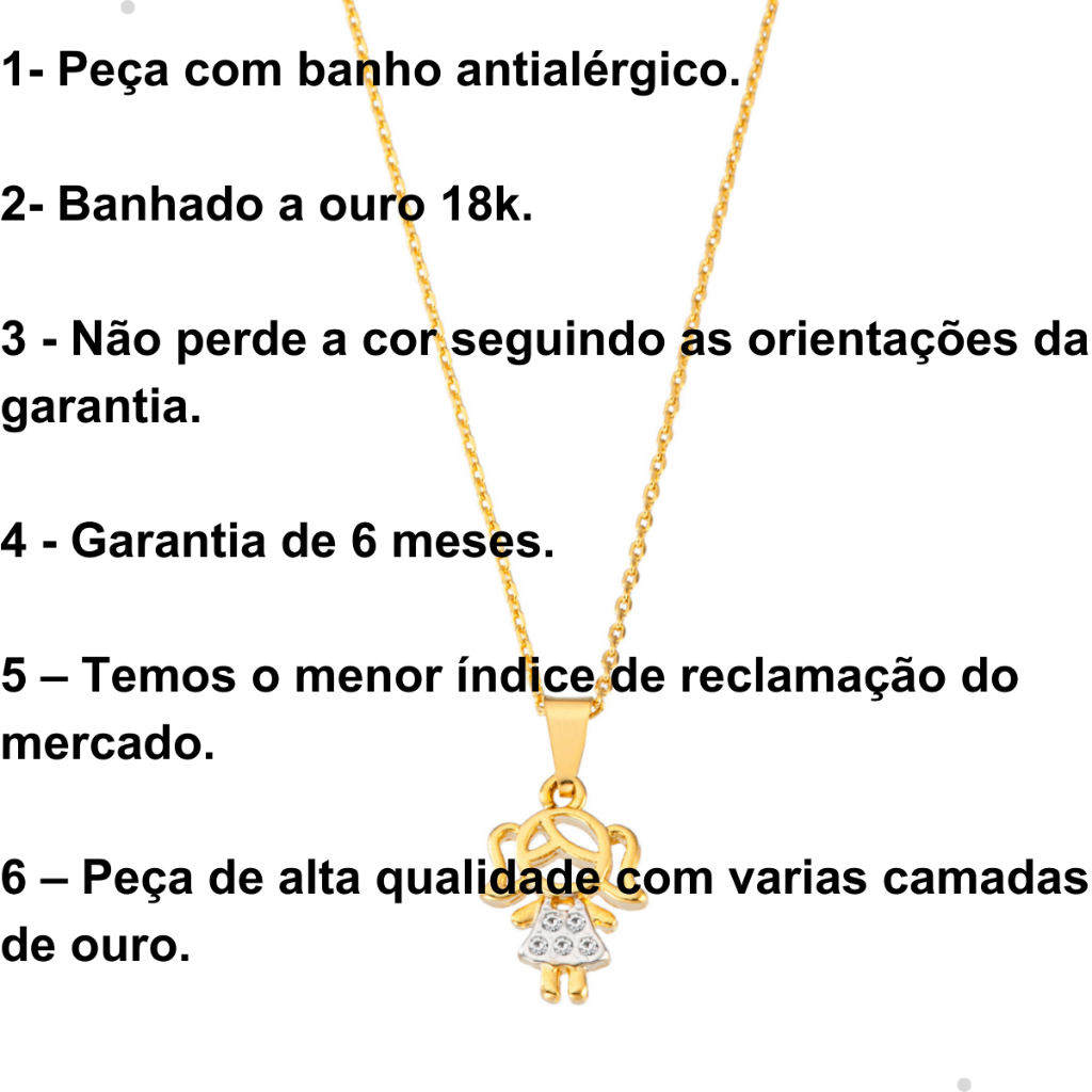 Colar De Filhos E Família Menino E Menina Banhado A Ouro