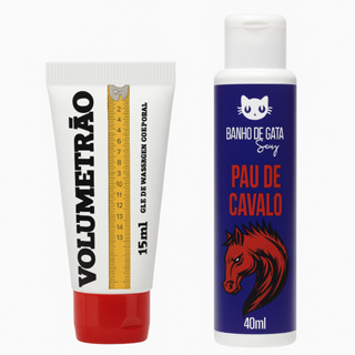 Kit Durão Gel Pau de Cavalo + Durão Gel Volumetrão Excitante EFEITO Retardante Sexyshop incha Maior em Oferta na Shopee