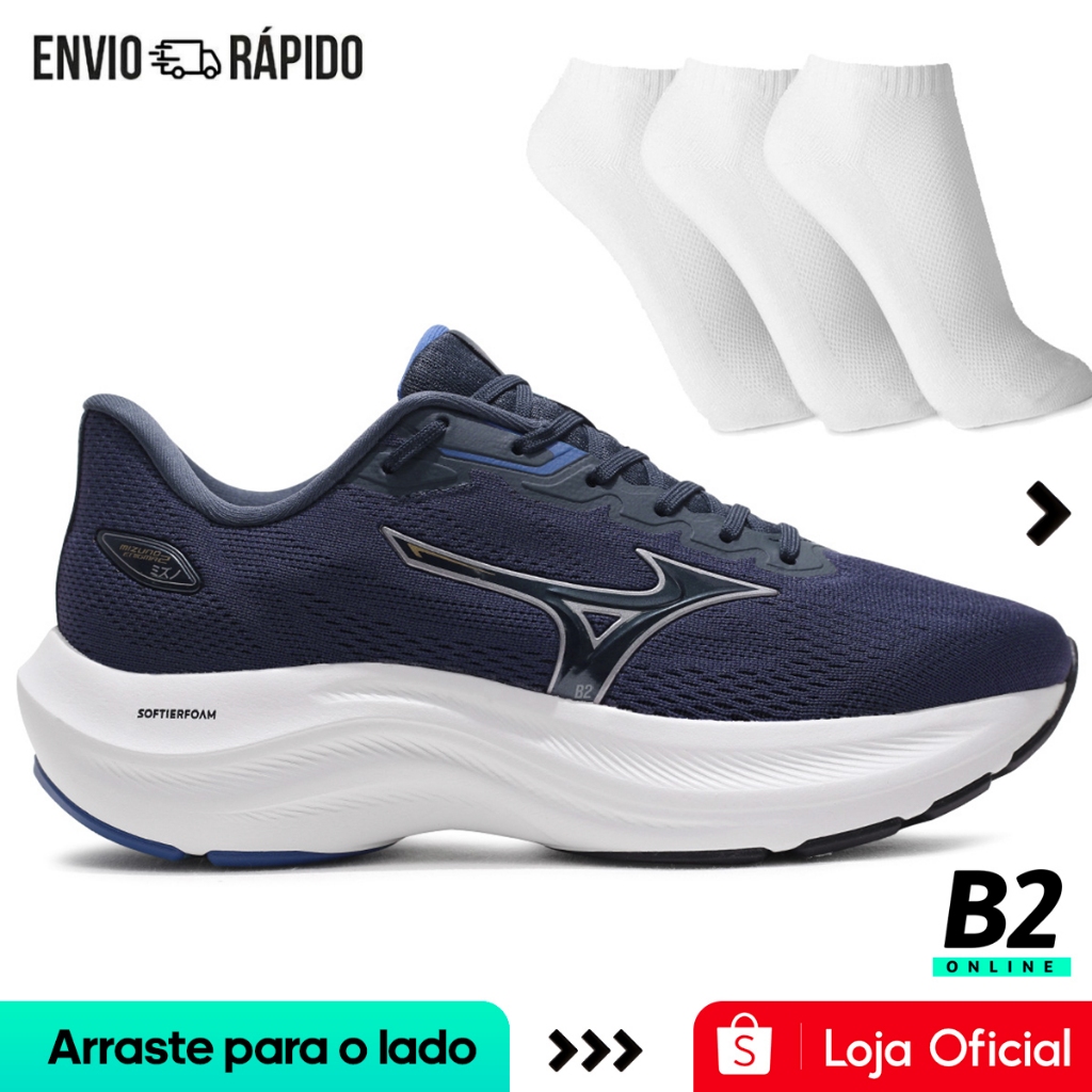 Tênis Mizuno Enigma 2 Masculino + 3 Pares de Meias em Oferta na Shopee