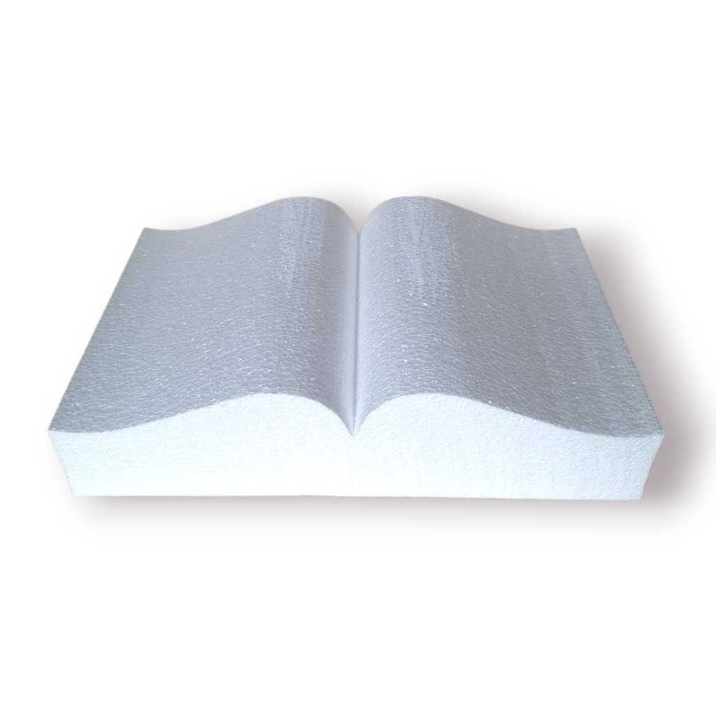 1 Livro de EPS (Isopor) de 35 x 22 x 9 cm - T1 ao T4 Base de Isopor para Bolo Fake