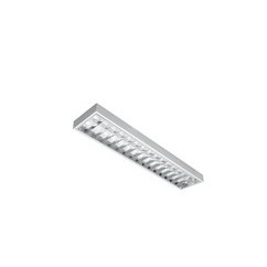 Luminária Comercial Calha Sobrepor 2x18/20w 1250mm Tubular T5/T8 com 15 Aletas