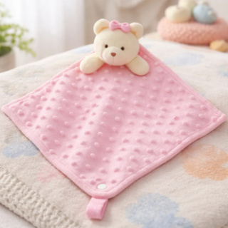 Naninha Bebê Com Porta Chupeta Plush Bolha Extra Macia em Oferta na Shopee