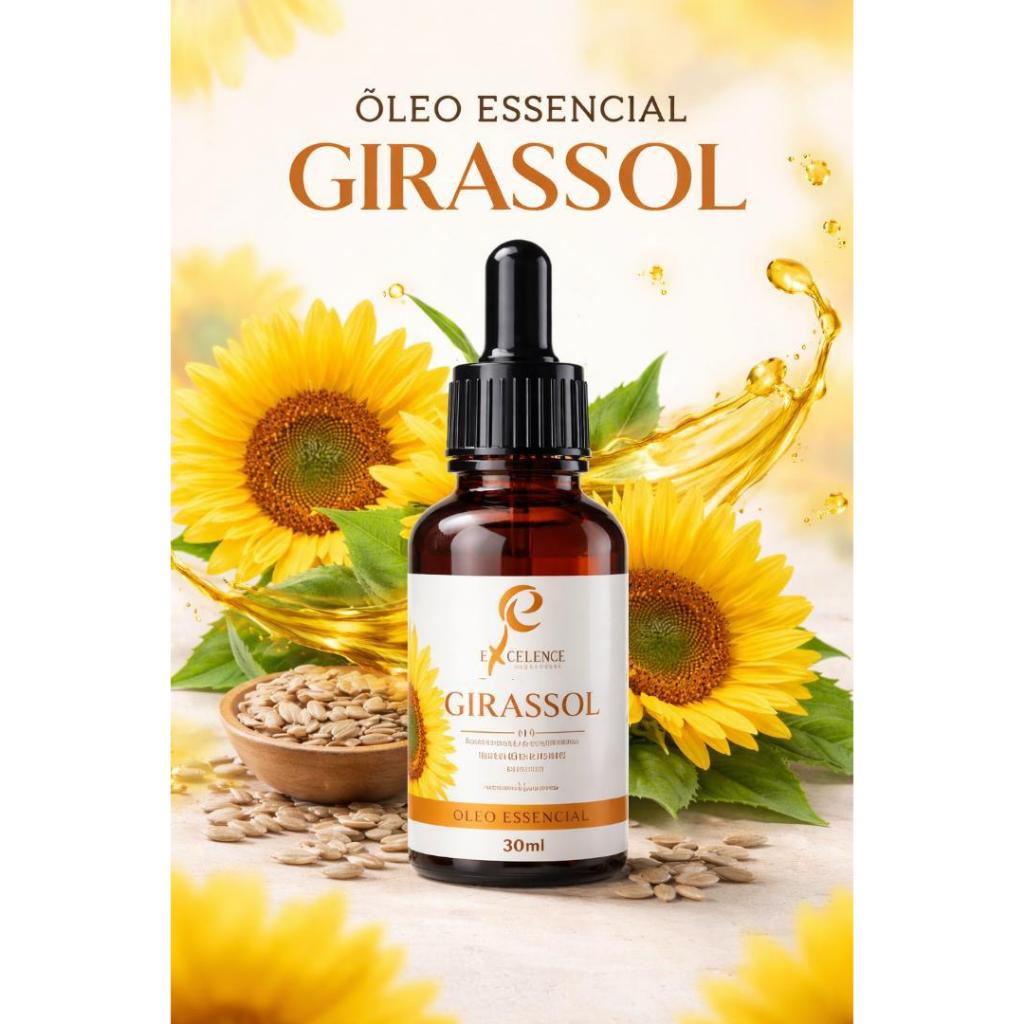 Óleo de Girassol Excellence 30ml Conta Gotas Cabelo e Pele