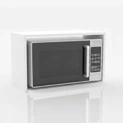 Suporte Nicho Para Microondas e Forno Elétrico MDF Branco