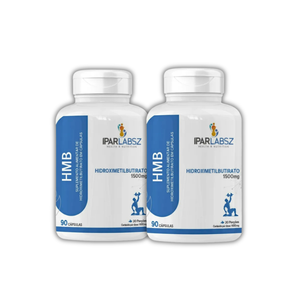 Kit 2 Suplemento Alimentar HMB 90 cápsulas 1500mg - Massa Muscular - Recuperação - IPAR LABSZ em Oferta na Shopee