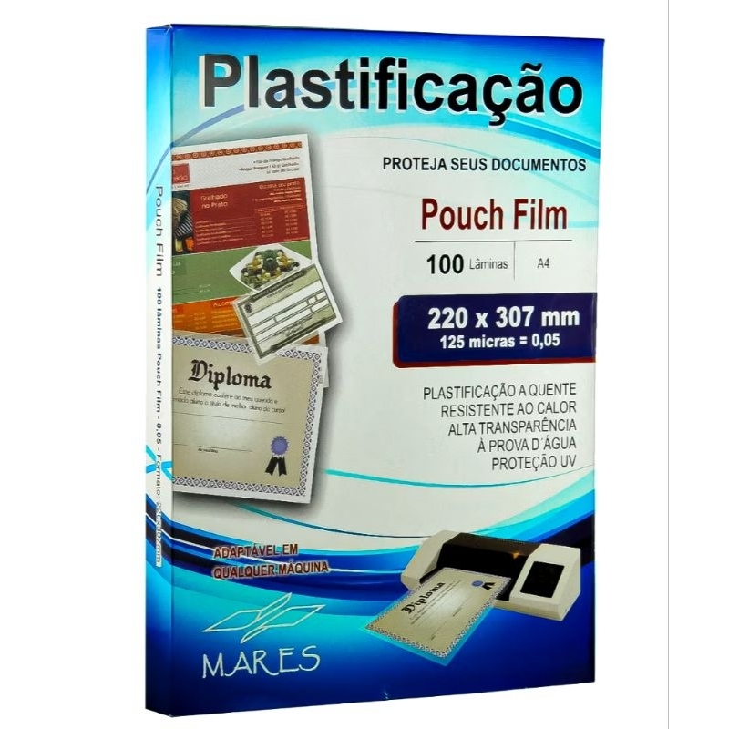 10 Folhas Polaseal A4 Plástico Para Plastificação Pouco Filme 220x307mm 0,05mm