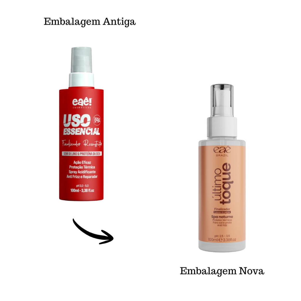 Finalizador Último Toque Termo Ativado Spray 100ml Eaê