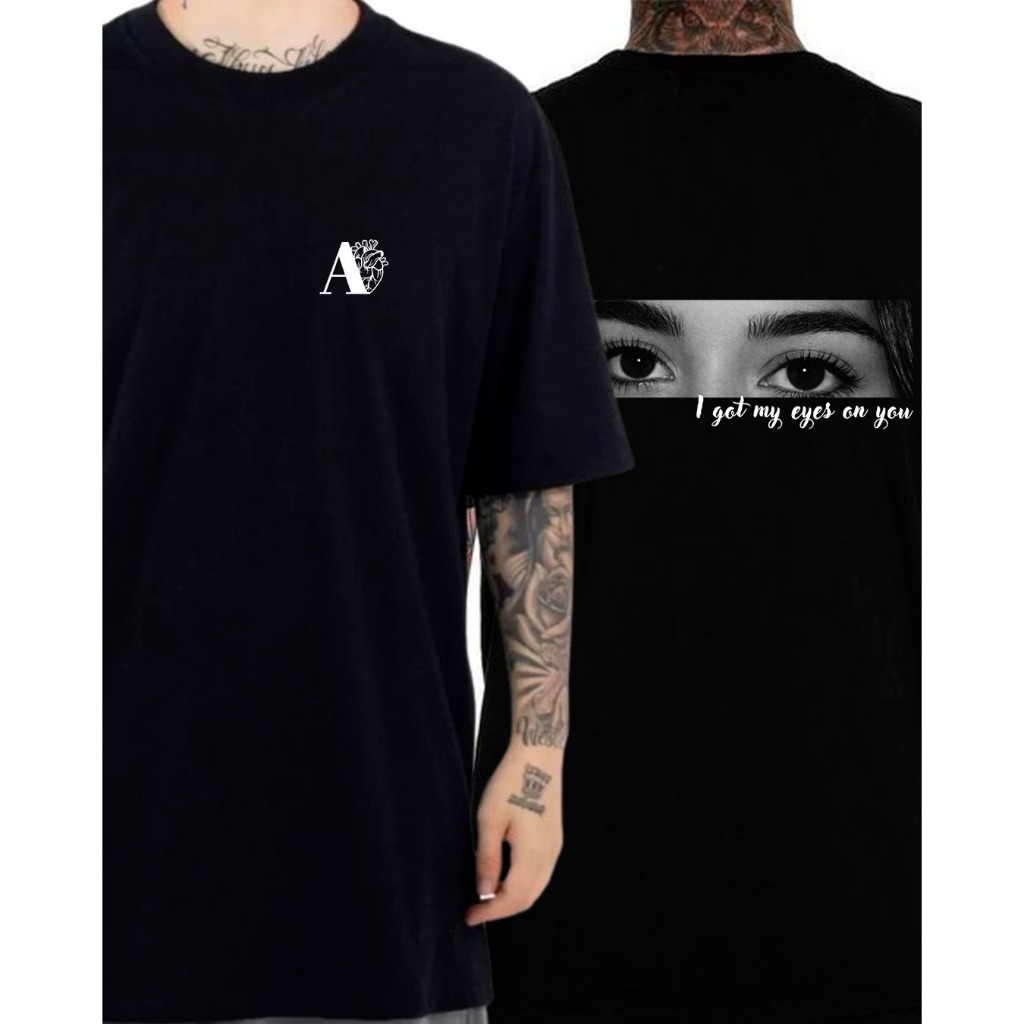 Camiseta Casal Amor Olhar Olhos Personalizada com Nome Data Música Spotify em Oferta na Shopee
