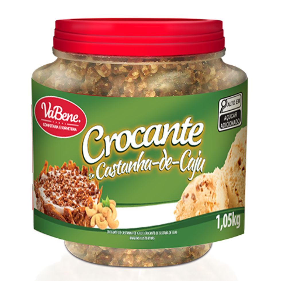 Crocante Castanha de Caju 1,05kg Vabene