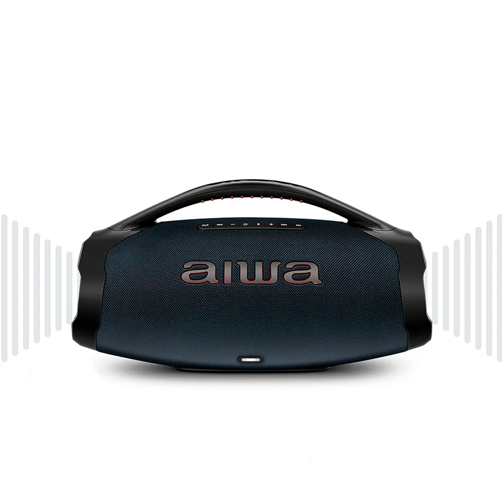Caixa de Som Boombox Plus Aiwa Bbs-01-lbl 220w Azul