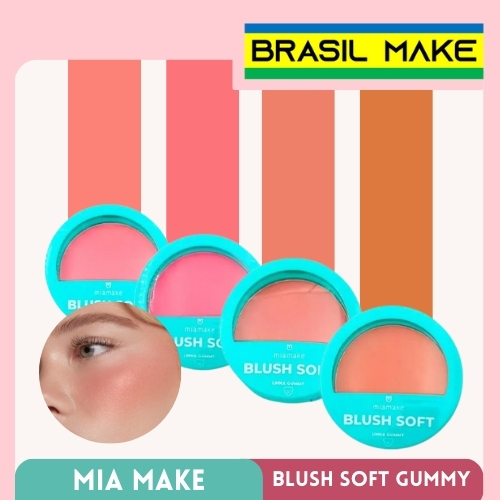 Mia Make Blush Soft Textura Micronizada Linha Gummy 4 cores 4,5g Cada em Oferta na Shopee