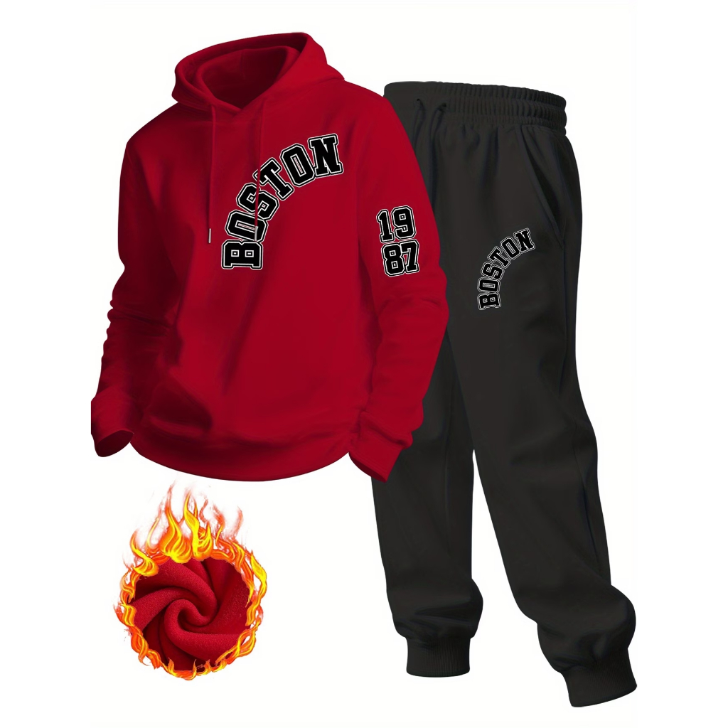 CONJUNTO MOLETOM MASCULINO CONFORTAVÉL E ESTILOSO BOSTON