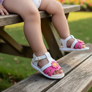 Sandalia Infantil Feminina Bebe Menina Florzinha Delicada Confortavel Sapato Promoção em Oferta na Shopee