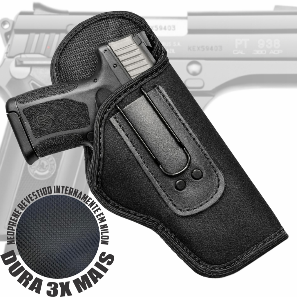 Coldre Taurus PT 938, PT838, PT640 - Glock G25 - Imbel TC MD6 + Similares. em Oferta na Shopee