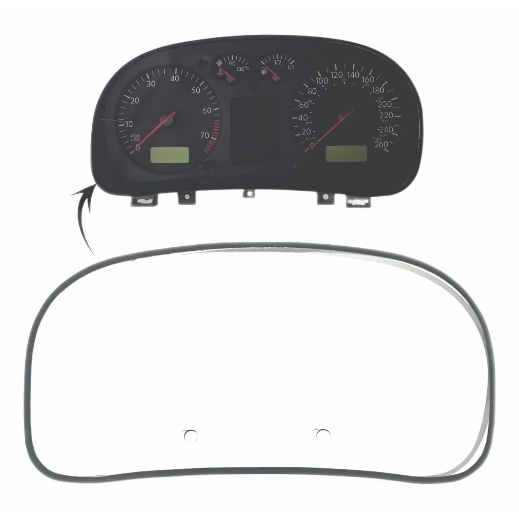 Lente Acrílico Do Painel Instrumentos Vw Golf Sapão Bolinha