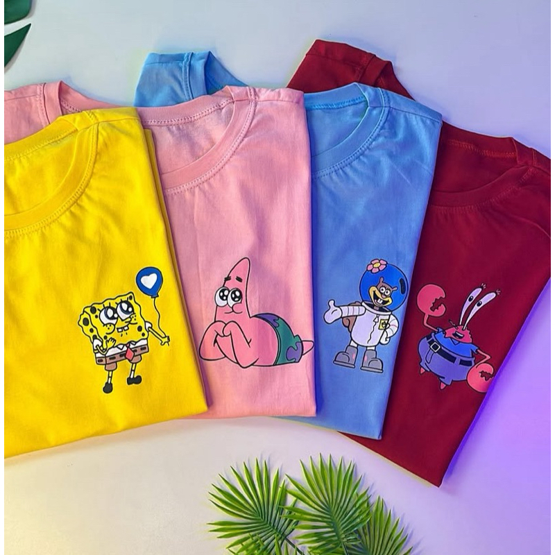 Kit 4 T-shirts Moda Feminina Camisetas Promoção Pronta Entrega Moda Feminina Rosa Vermelho Azul e Amarelo