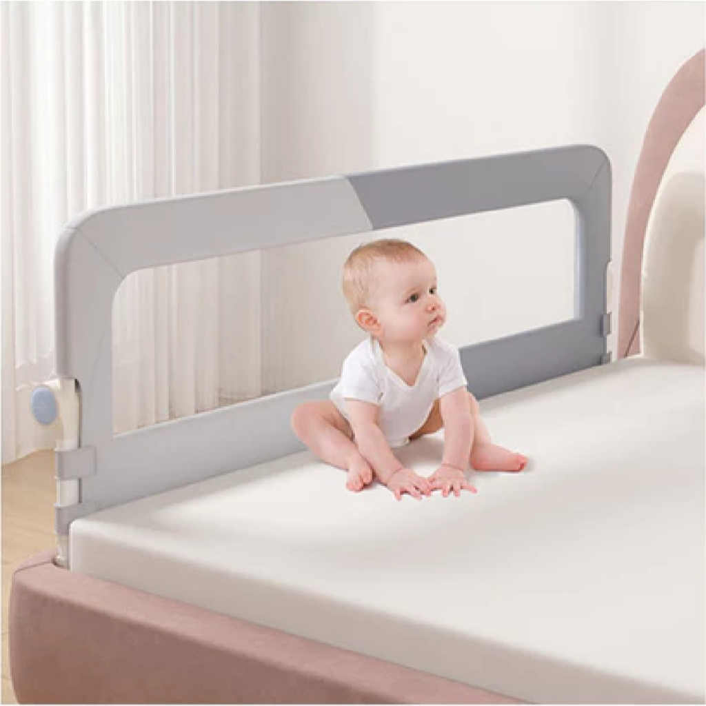1,2/1,5 m Grades de proteção para berço de crianças/idosos/bebês, Modelo U Seguro, cercas de cabeceira universais
