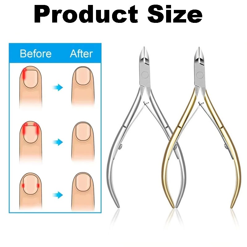 Alicates de Unha Profissional Cutícula Manicure Pedicure Removedor de Cutícula Aço Inoxidavel em Oferta na Shopee