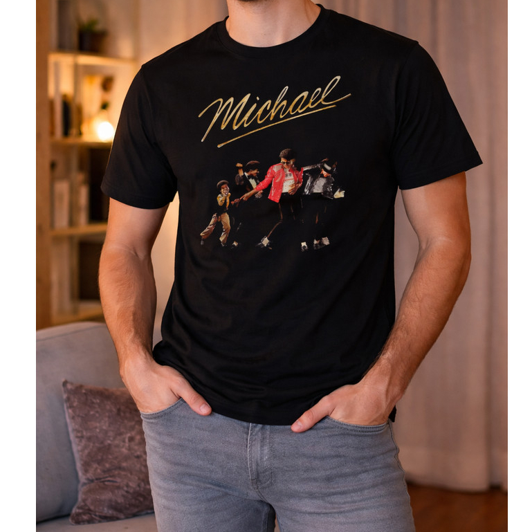 Camiseta Michael Jackson Rei do Pop Fãs Filme Musical Camisa 100% Algodão em Oferta na Shopee