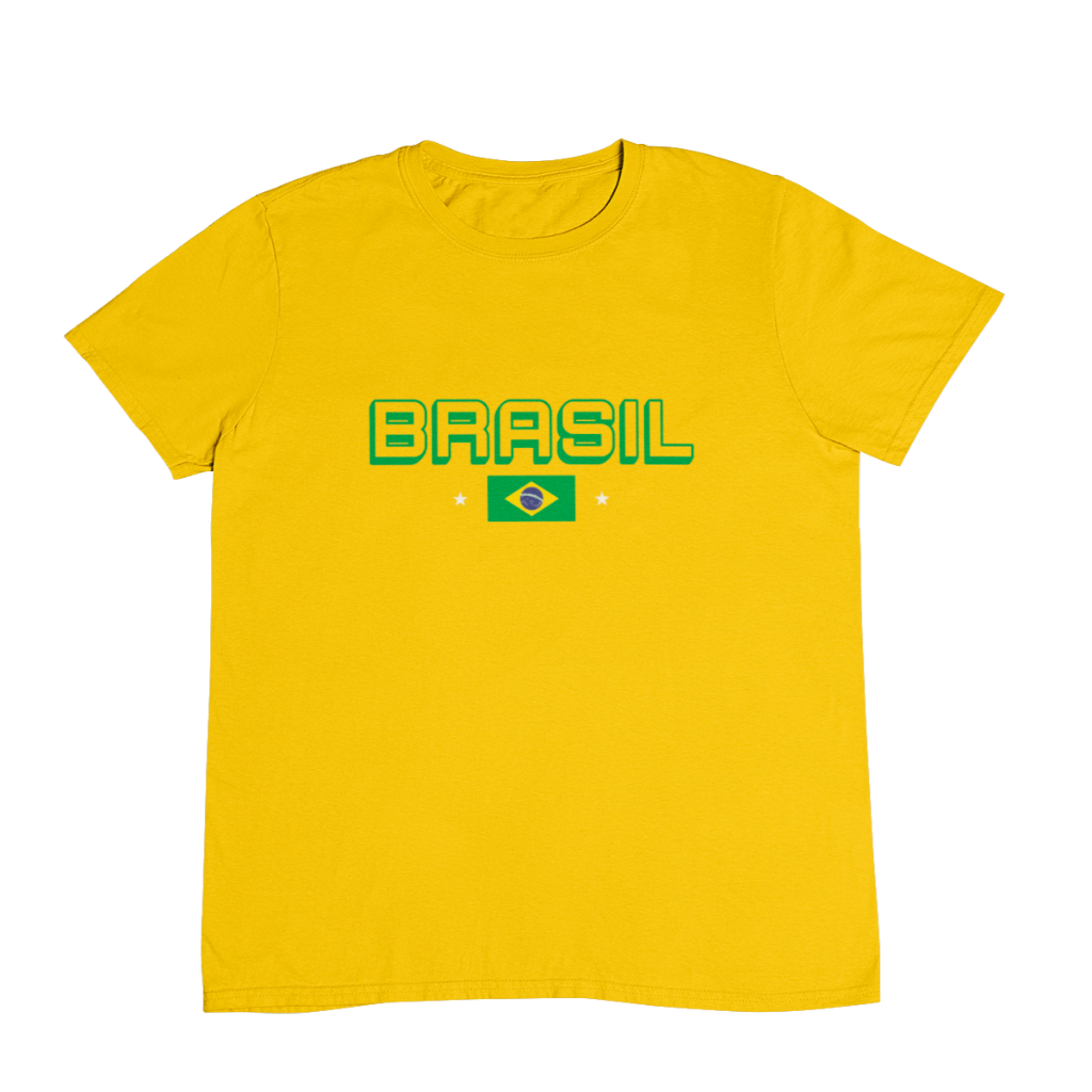 Camiseta Infantil Torcedor do Brasil em algodão Copa