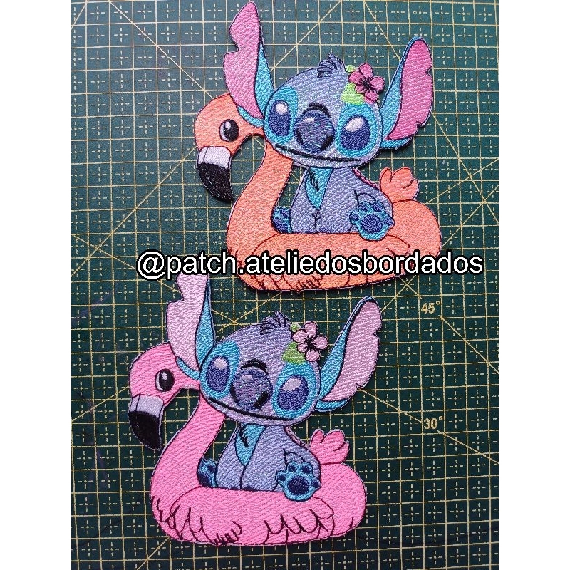 Patch bordado termocolante Stitch boia