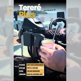 Bomba Elétrica Tereré Plus Para Carro Maquina Agrícola Recarregavel Usb Bico Inox Preto em Oferta na Shopee