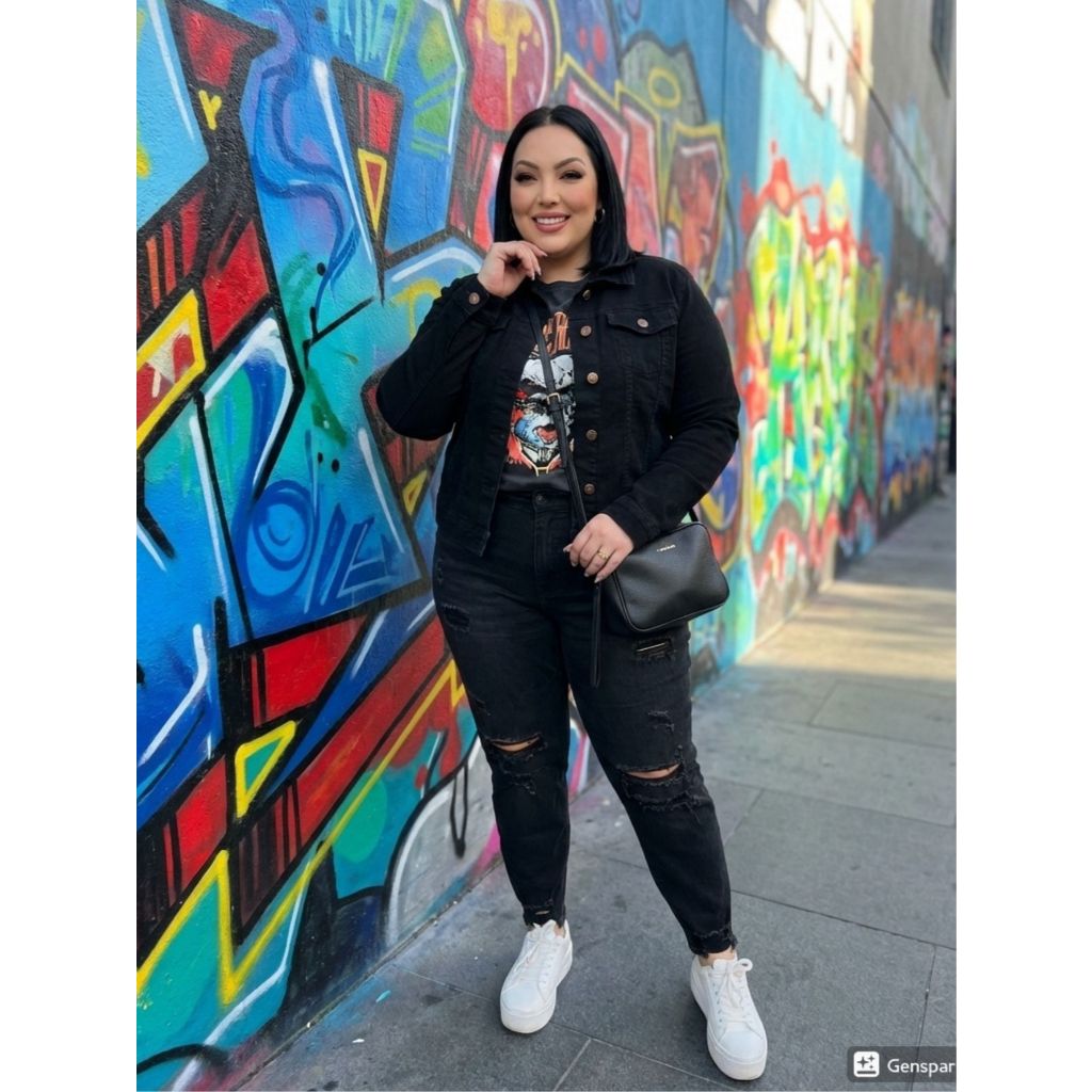 jaqueta plus size feminina