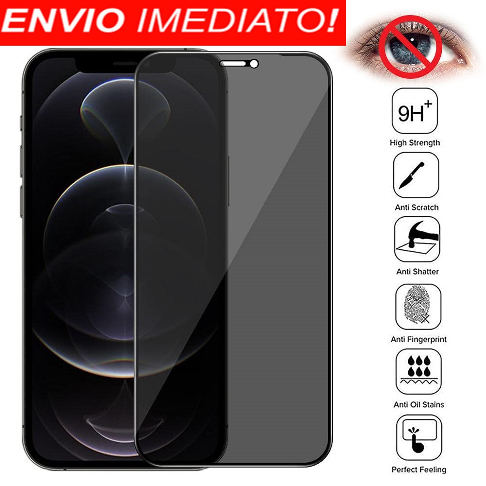 Película Vidro 3D Privacidade Anti Spy Para Samsung Galaxy A05/A05s/A14/A15/A24/A25/A34/A54