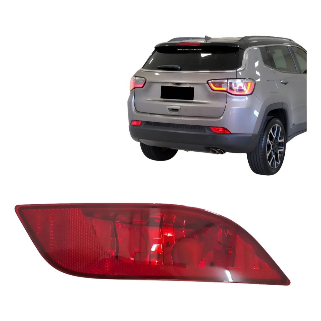 Refletor Parachoque Traseiro Jeep Compass 2017 2018 Á 2021