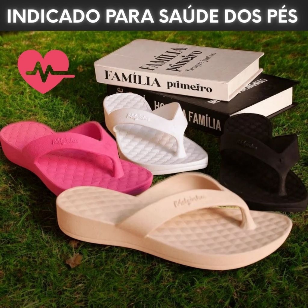 Sandália Ortopédica Feminina Estilo Nuvem Super Leve Macia e Confortável Verão