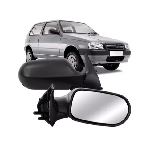 Retrovisor Uno 2006 a 2010- 2 Portas- Sem Controle (fixo)- Venda por unidade ou par