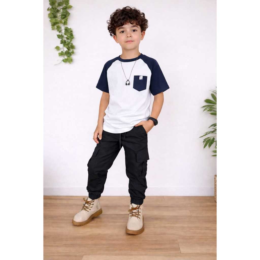 calça cargo infantil juvenil exelente qualidade do 04 ao 16. em Oferta na Shopee