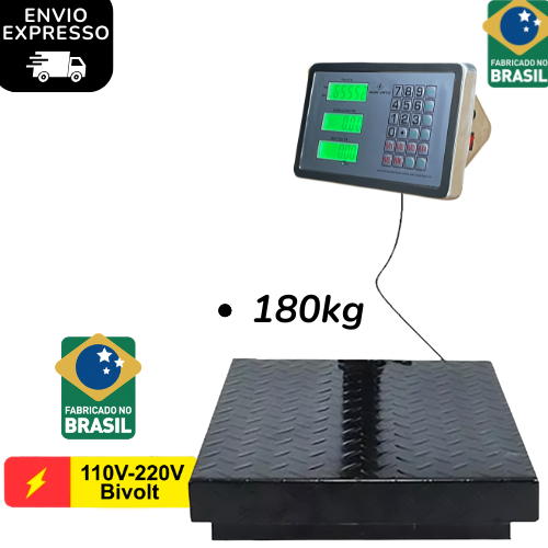 Balança De Plataforma Sem Mastro Digital Bivolt 180kg em Oferta na Shopee
