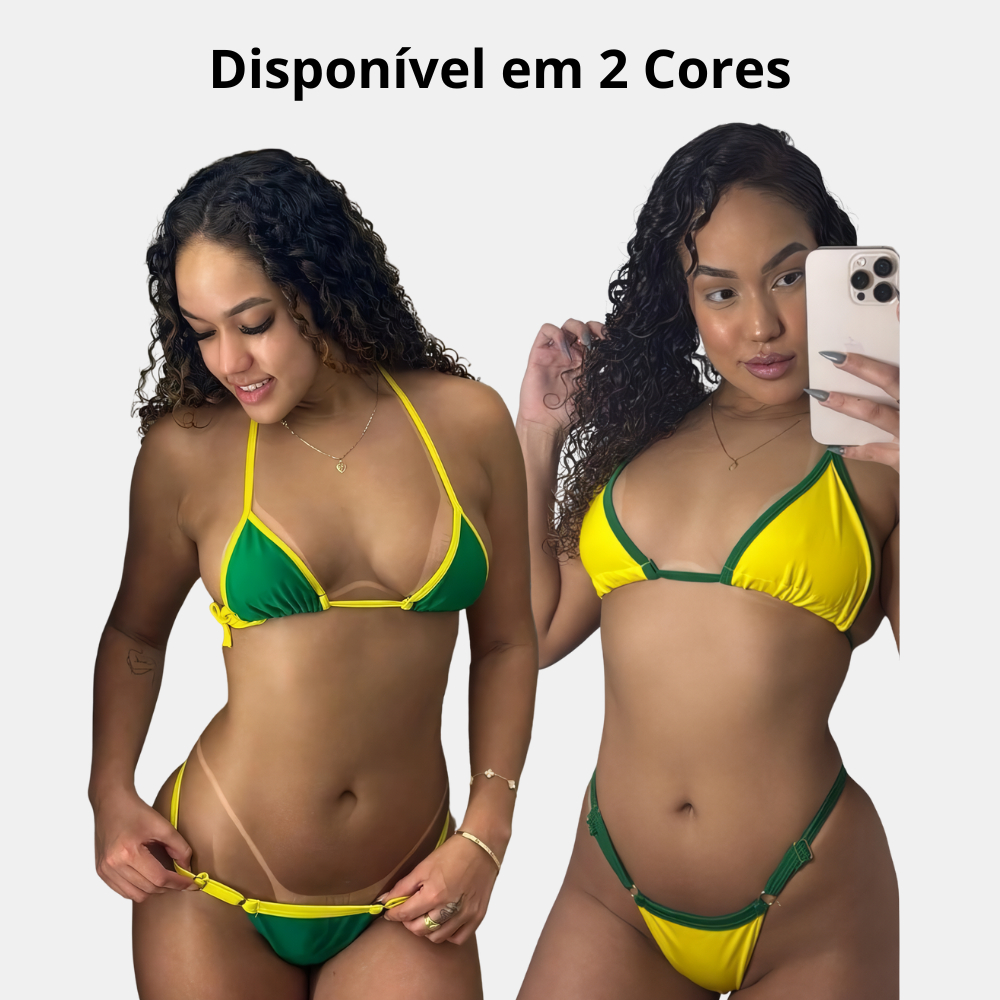 Biquíni Fita Brasil Marquinha Cortininha seleção brasileira marquinha perfeita