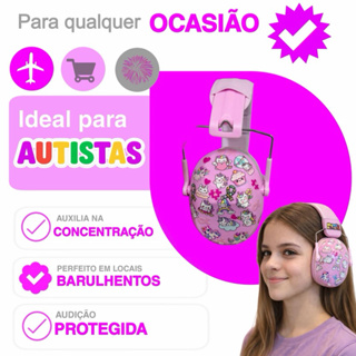 Abafador Autismo 32 DB   Infantil Fone Protetor de Som Ouvido Auricular Ruido Super Confortavel Tdah Tea Autista em Oferta na Shopee