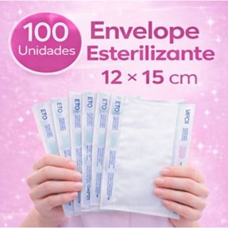 Envelope de esterilização 12cm x15cm Grau cirurgico -Ideal para manicure Estética podologia em Oferta na Shopee